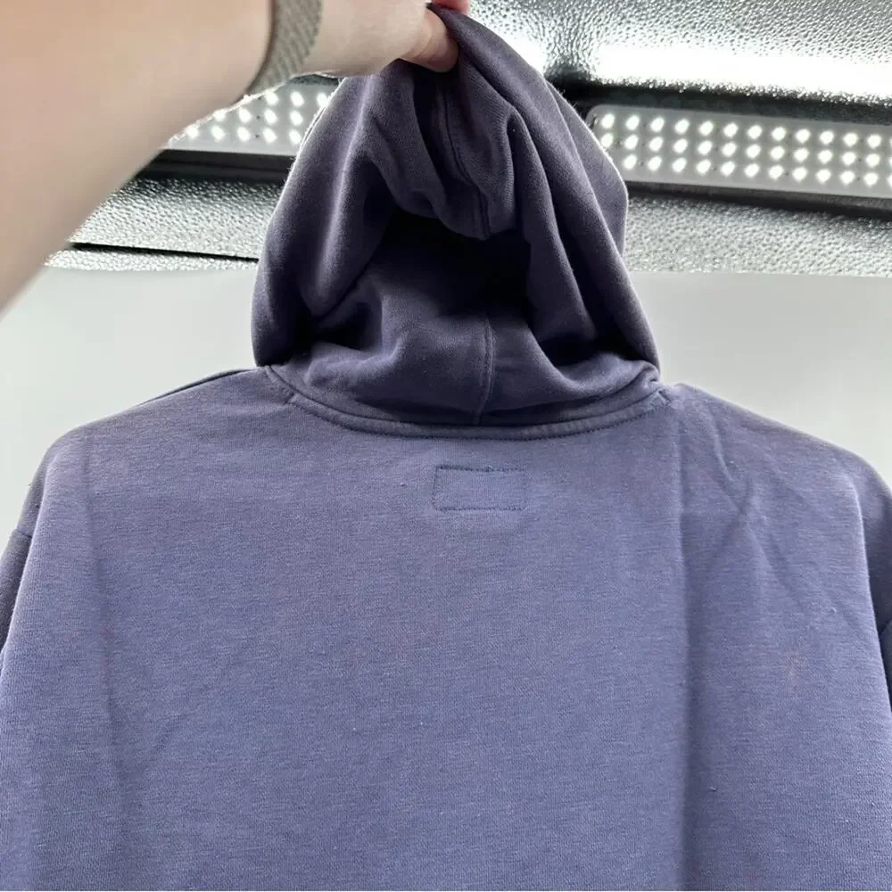 Converse Boy's Slate Purple Washed Long Sleeve Pullover Hoodie Sweatshirt Size L